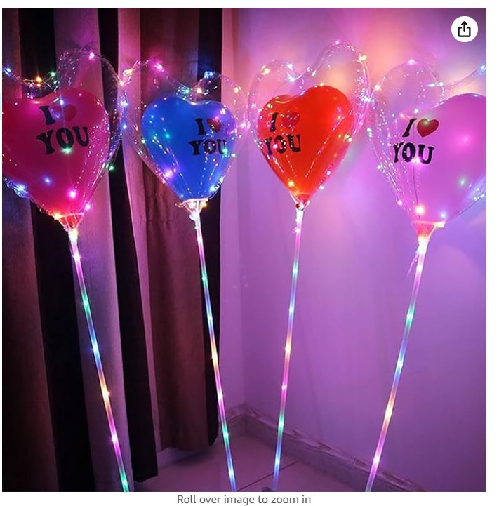 Docenas de Globo de látex en globos burbuja con luces