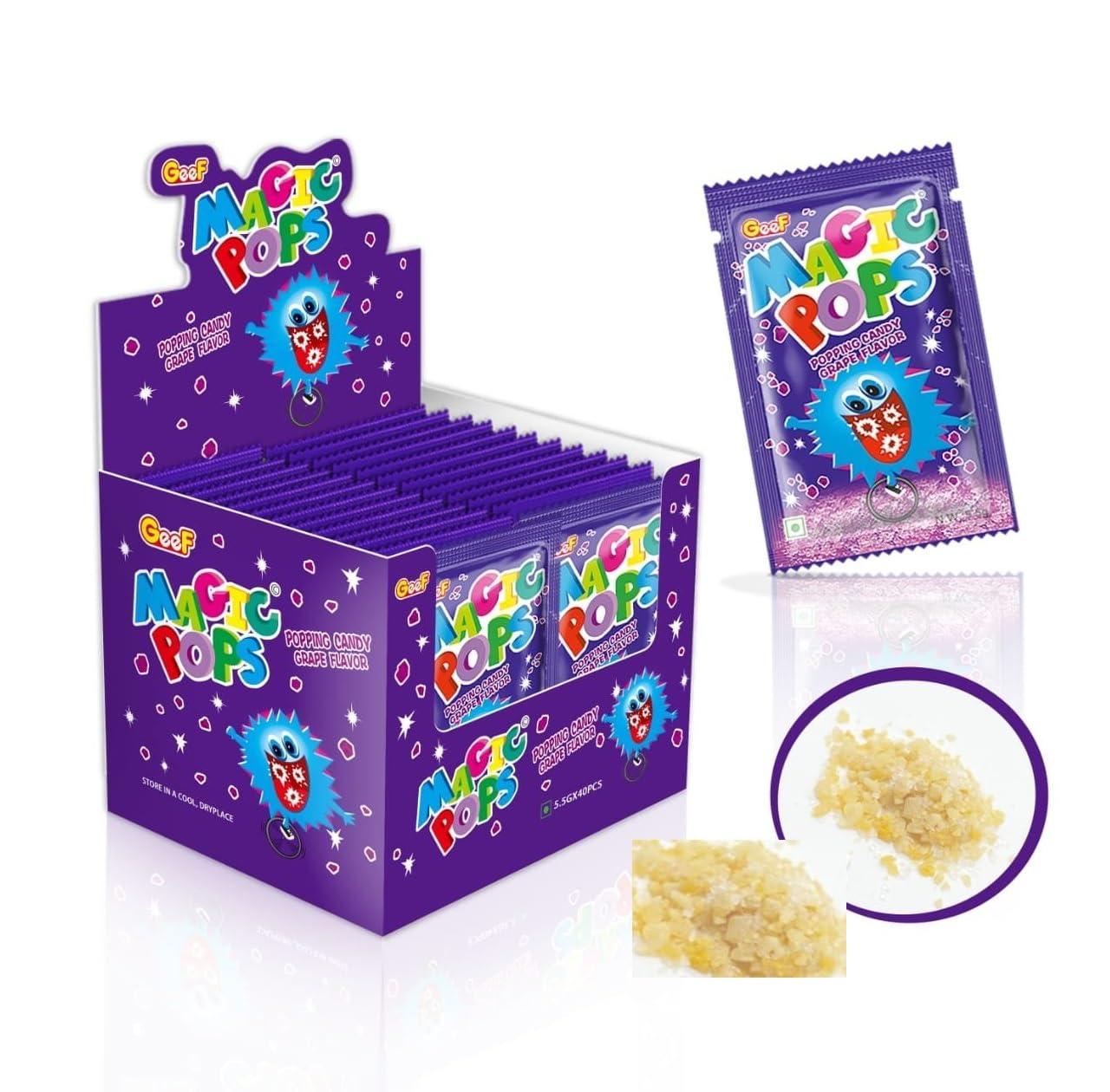 Magic Pops Popping Candy (Grape)