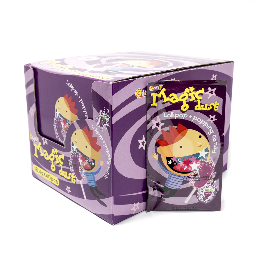Magic Dust Lollipop + Popping Candy (Grape)