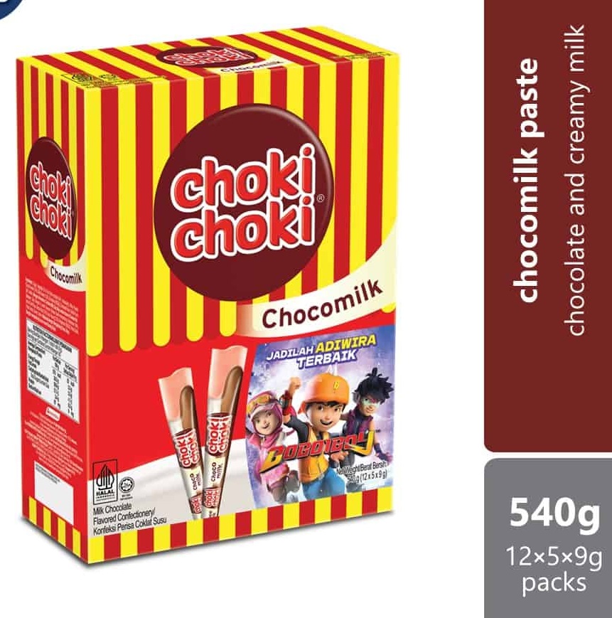 Choki Choki Chocolate Paste (Pack of 5 Sticks)