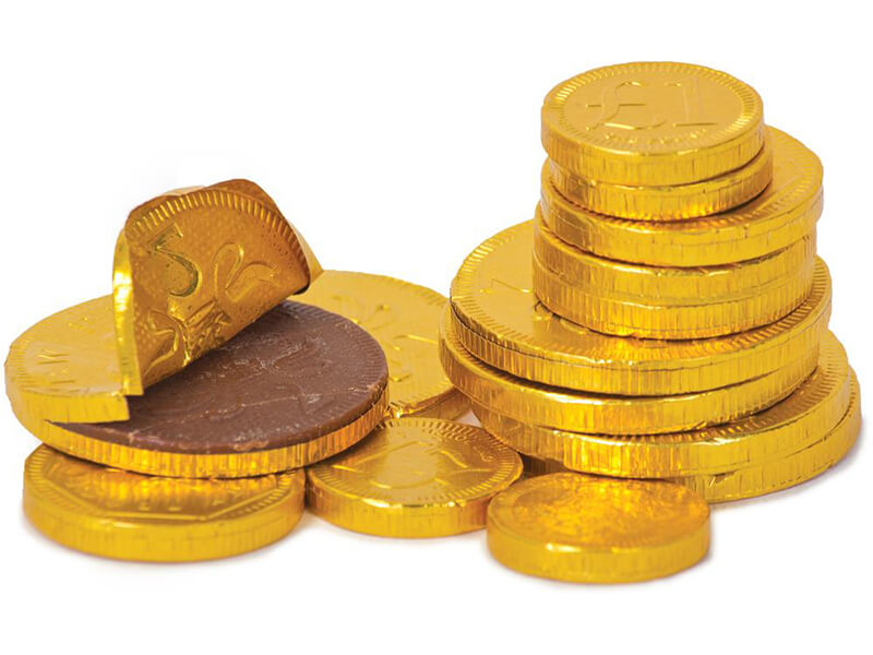  Big Gold Coin Chocolate