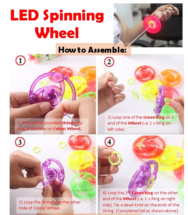 LED Wheel Spinner (Random Colors)