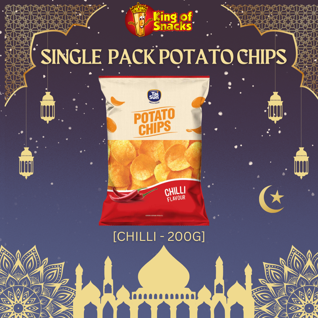 Single Pack - Chilli Potato Chips - 200g