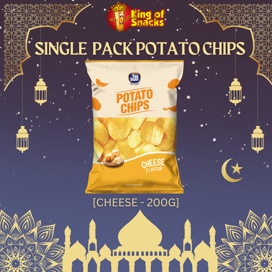 Single Pack - Cheese Potato Chips - 200g