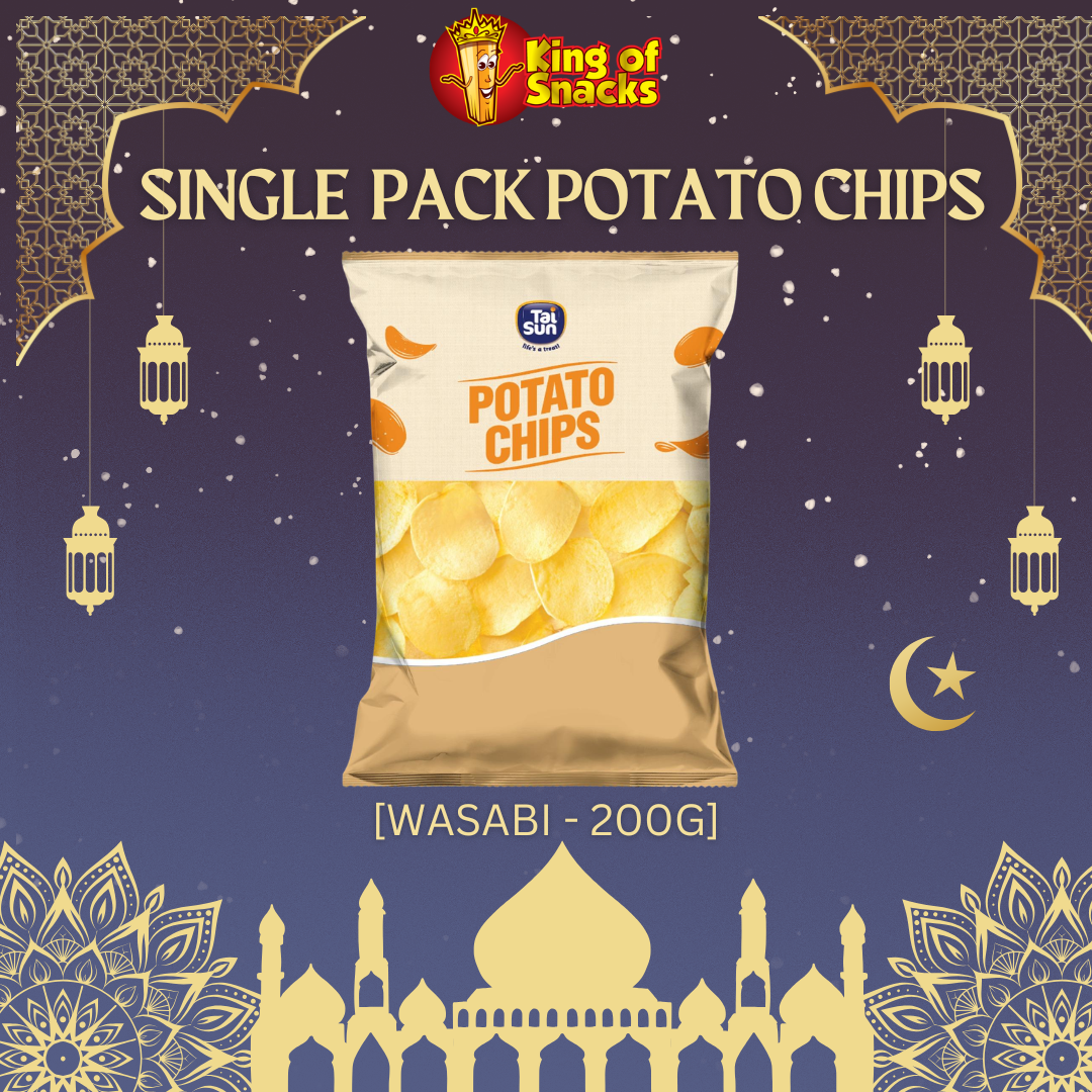 Carton - Wasabi Potato Chips - 8 Packets x 200g