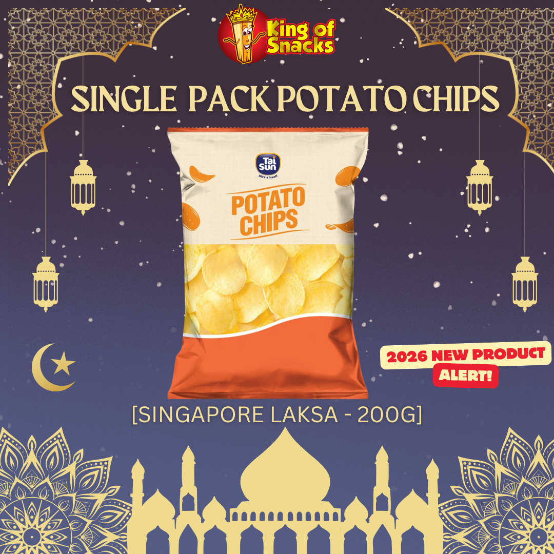Single Pack - Singapore Laksa Potato Chips - 200g