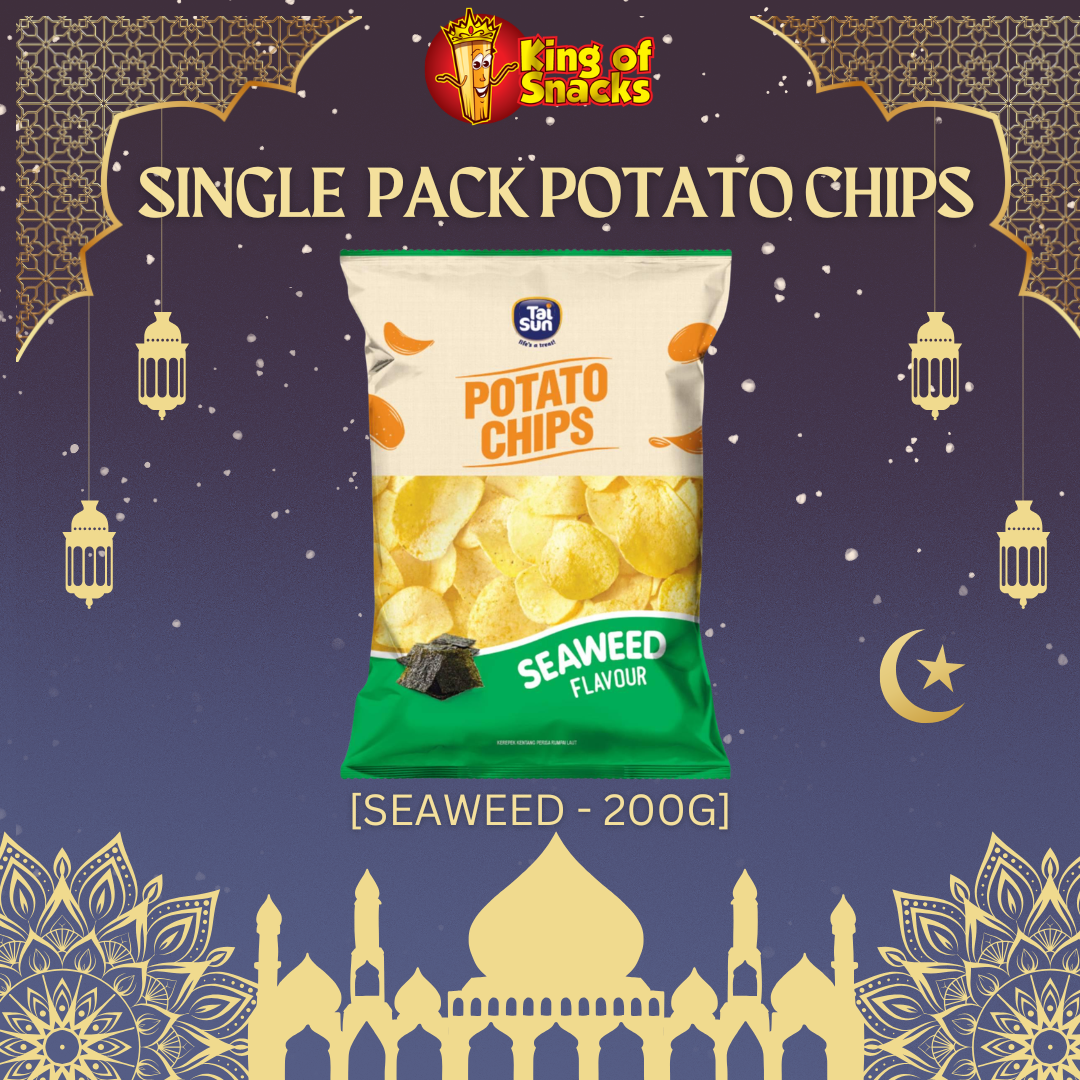 Carton - Seaweed Potato Chips - 8 Packets x 200g