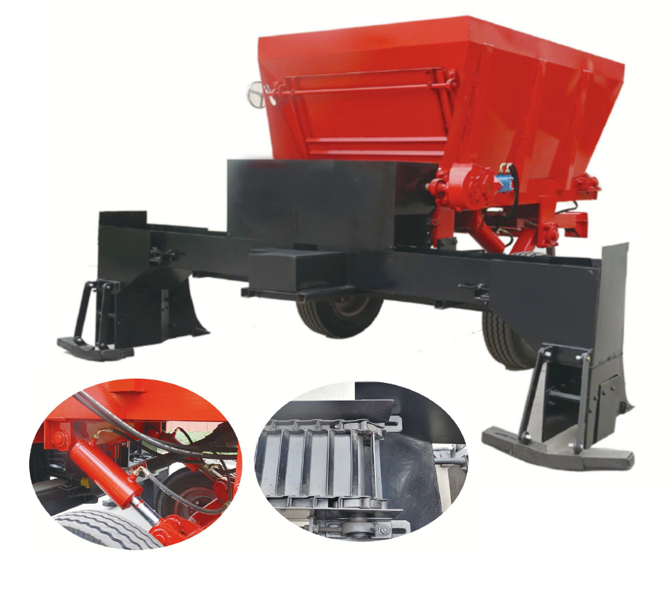 2FGS-3YLRKS integrated double side furrowing and fertiliser and ridged machine
