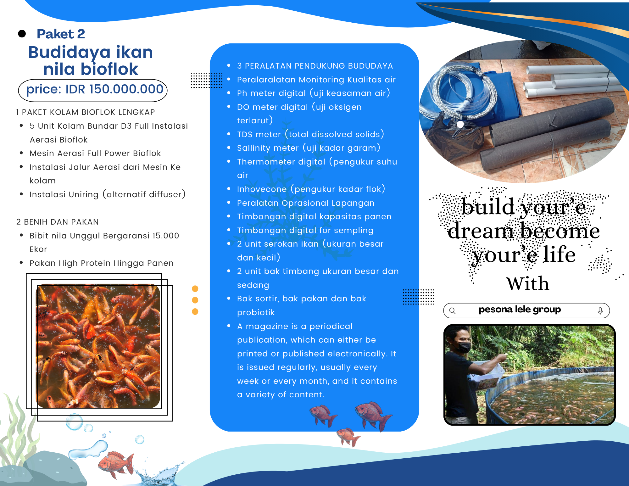 Paket Budidaya Nila Bioflok