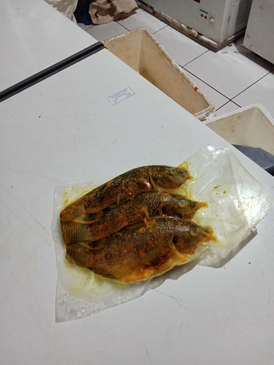 Ikan nila bumbu kuning vacum pack 