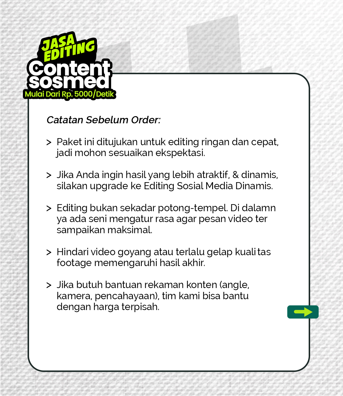 Jasa Editing Content Sosial Media