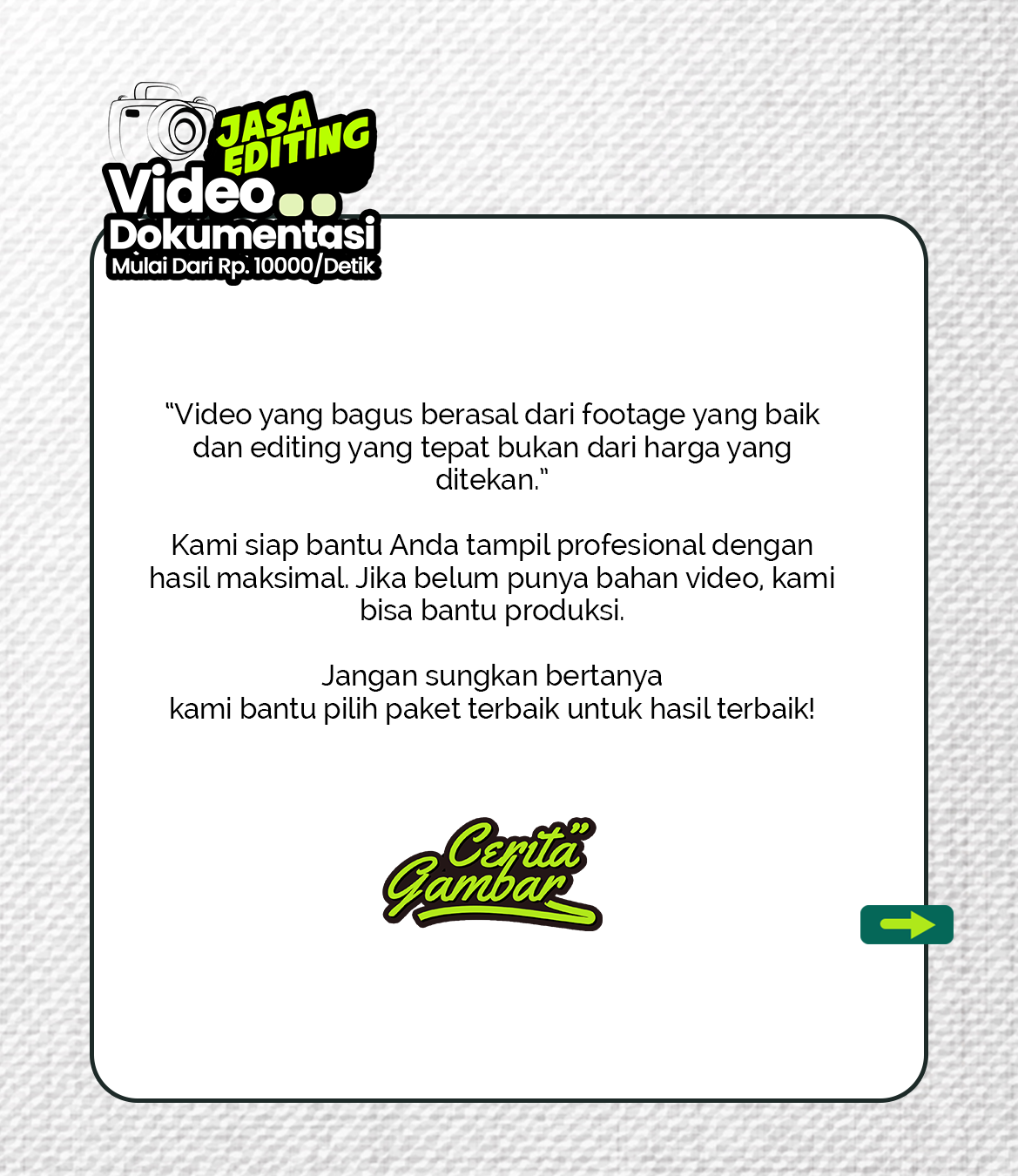 Jasa Editing Video Dokumentasi
