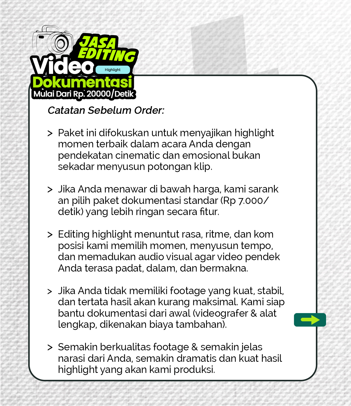 Jasa Editing Video Dokumentasi