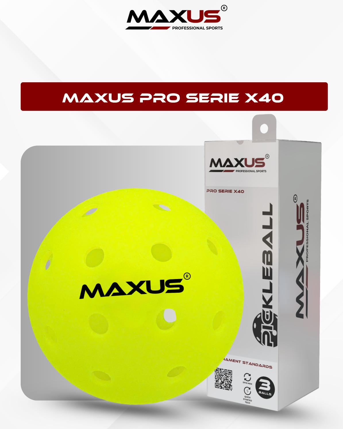 Bóng Pickeball thi đấu Maxus Pro X40