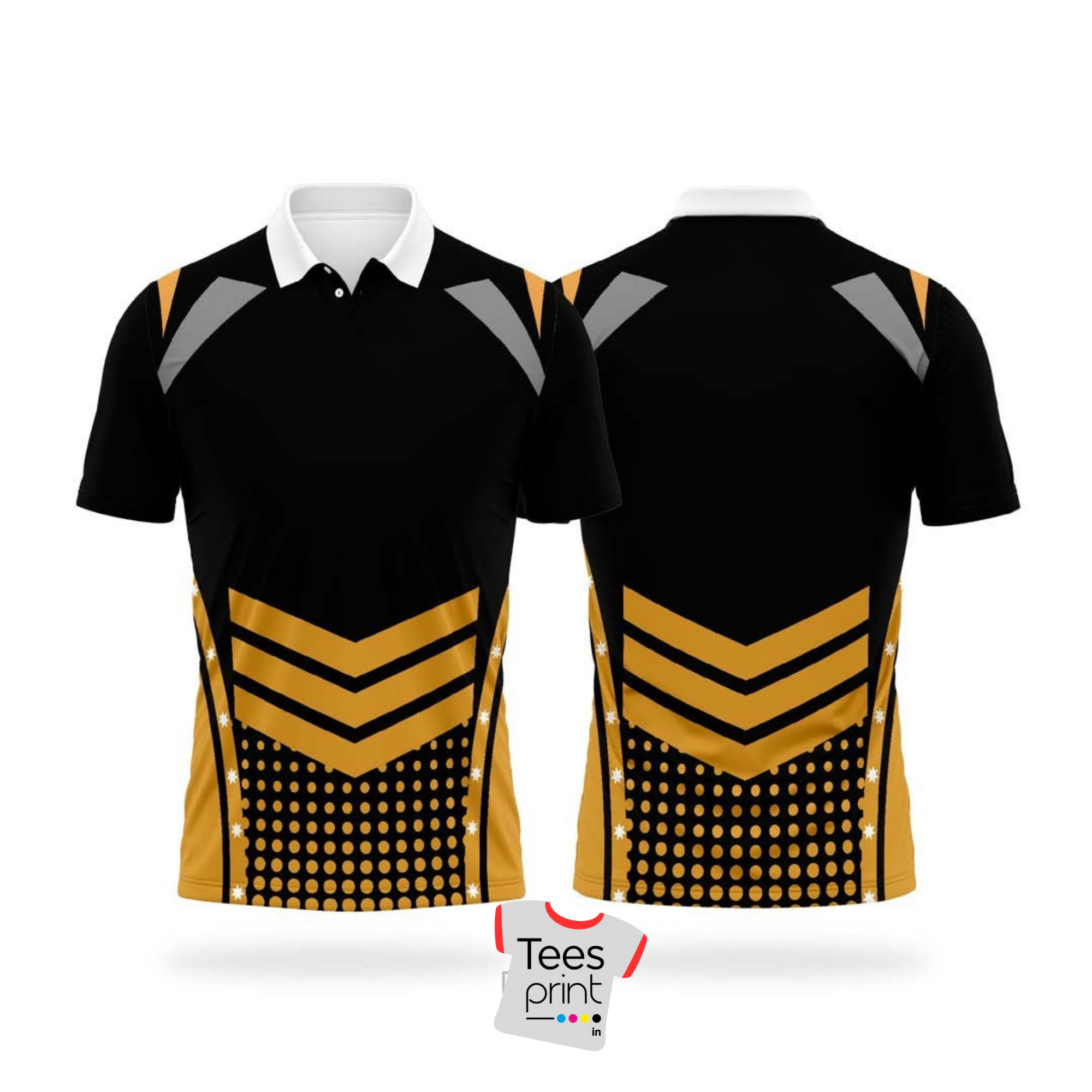 Black and Yellow Polo Sports Shirt