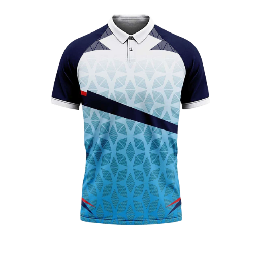 Geometric Pattern badminton Polo Shirt