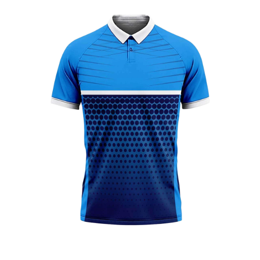 Blue Sports badminton Polo Shirt