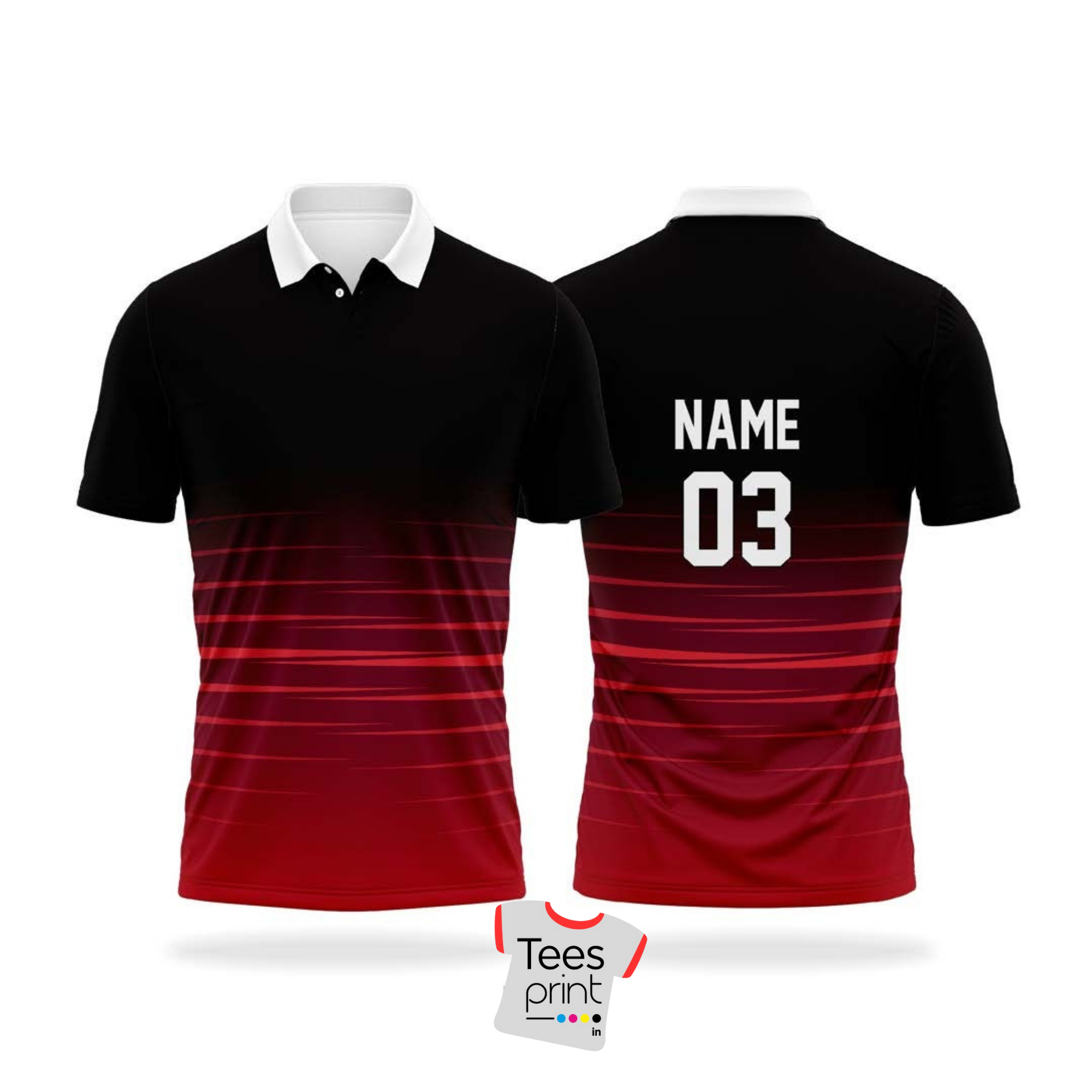 Custom Gradient Sports Polo Shirt