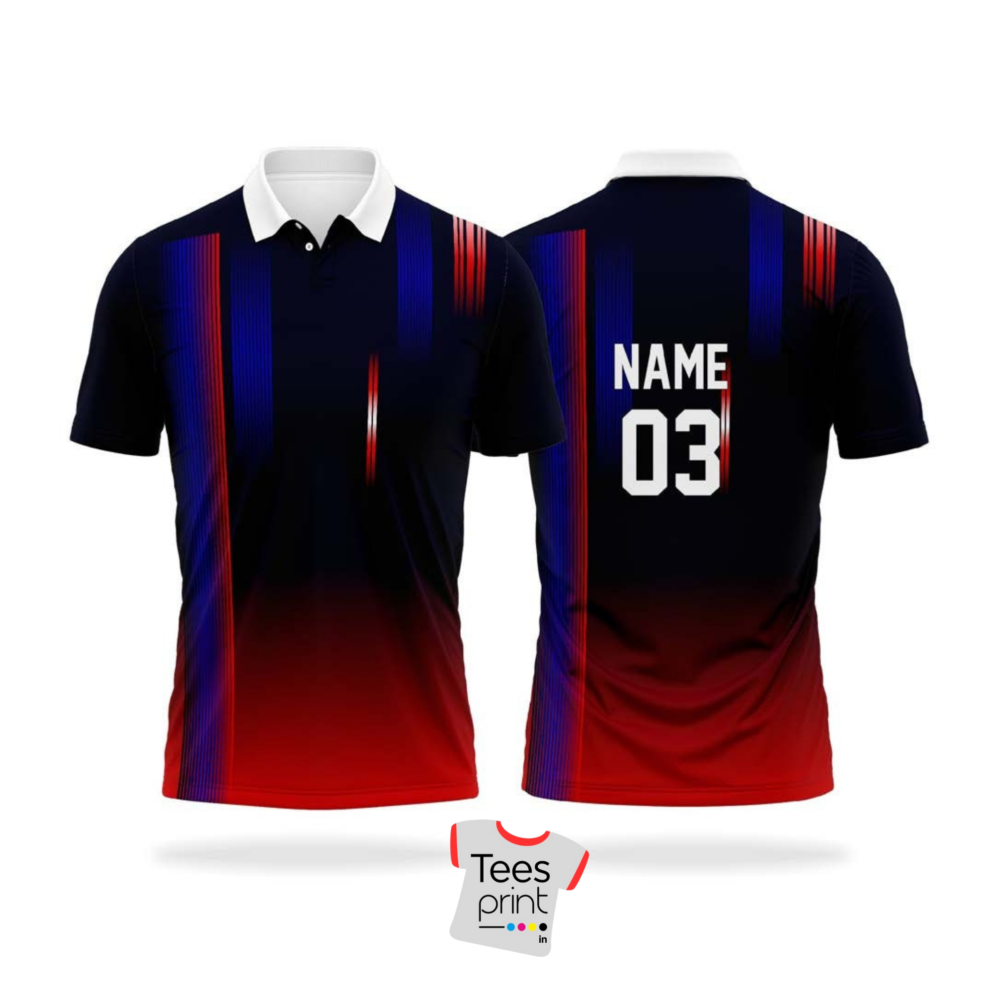 Custom Gradient Cricket Jersey