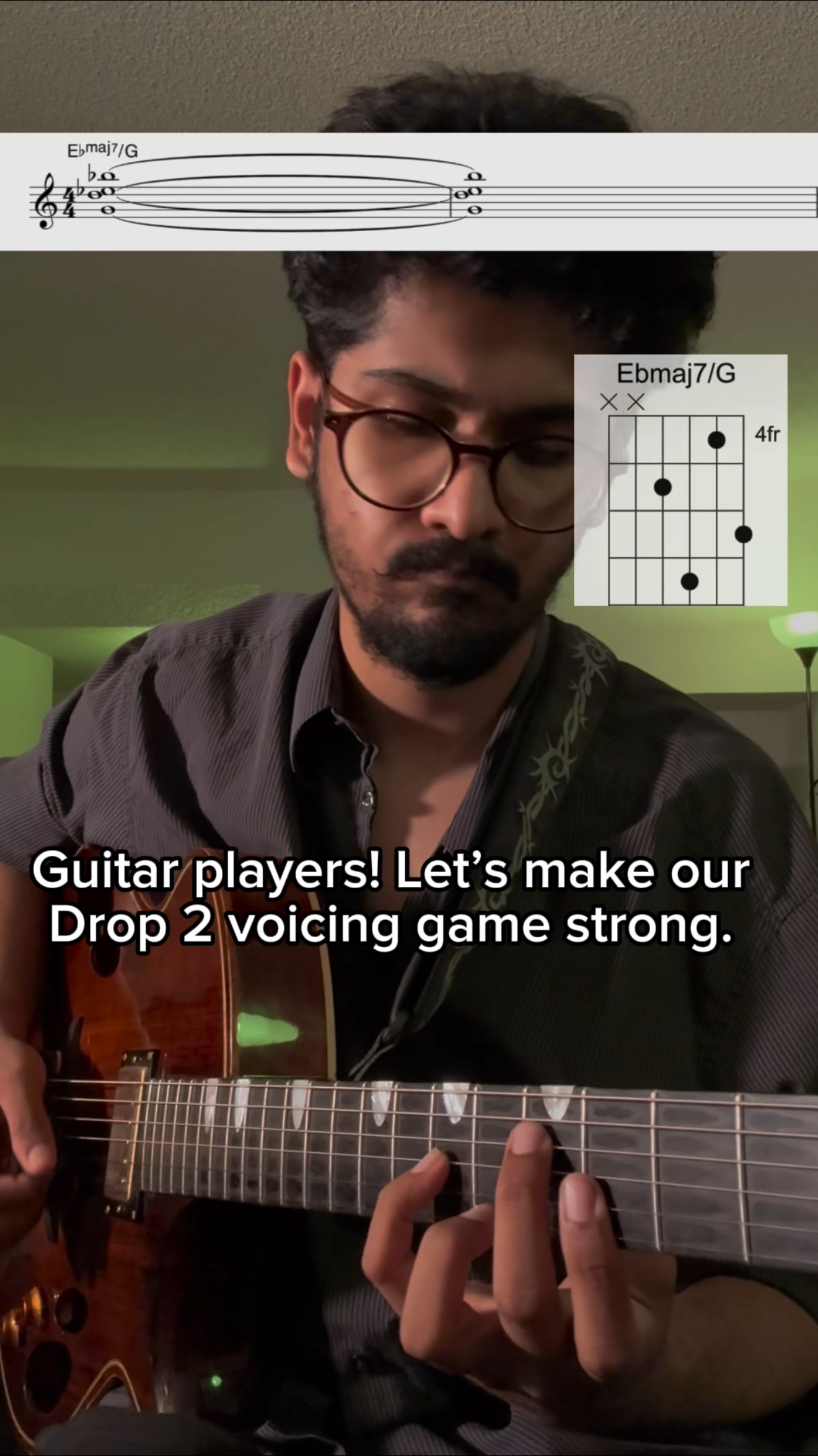 Drop 2 Voicings over "There Will Never Be Another You"