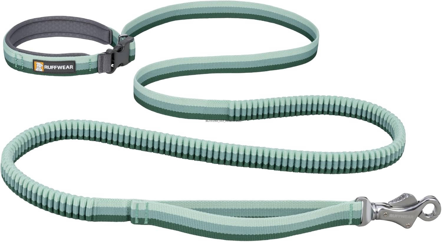 Roamer Bungee Dog Leash for Running, Biking or Hiking, Can be Used Hand-Held or Hands-Free, River Rock Green, 5.5'-7'