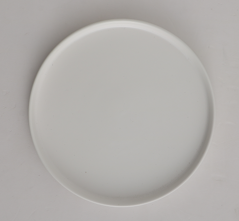 8 Inch White Ceramic Plate