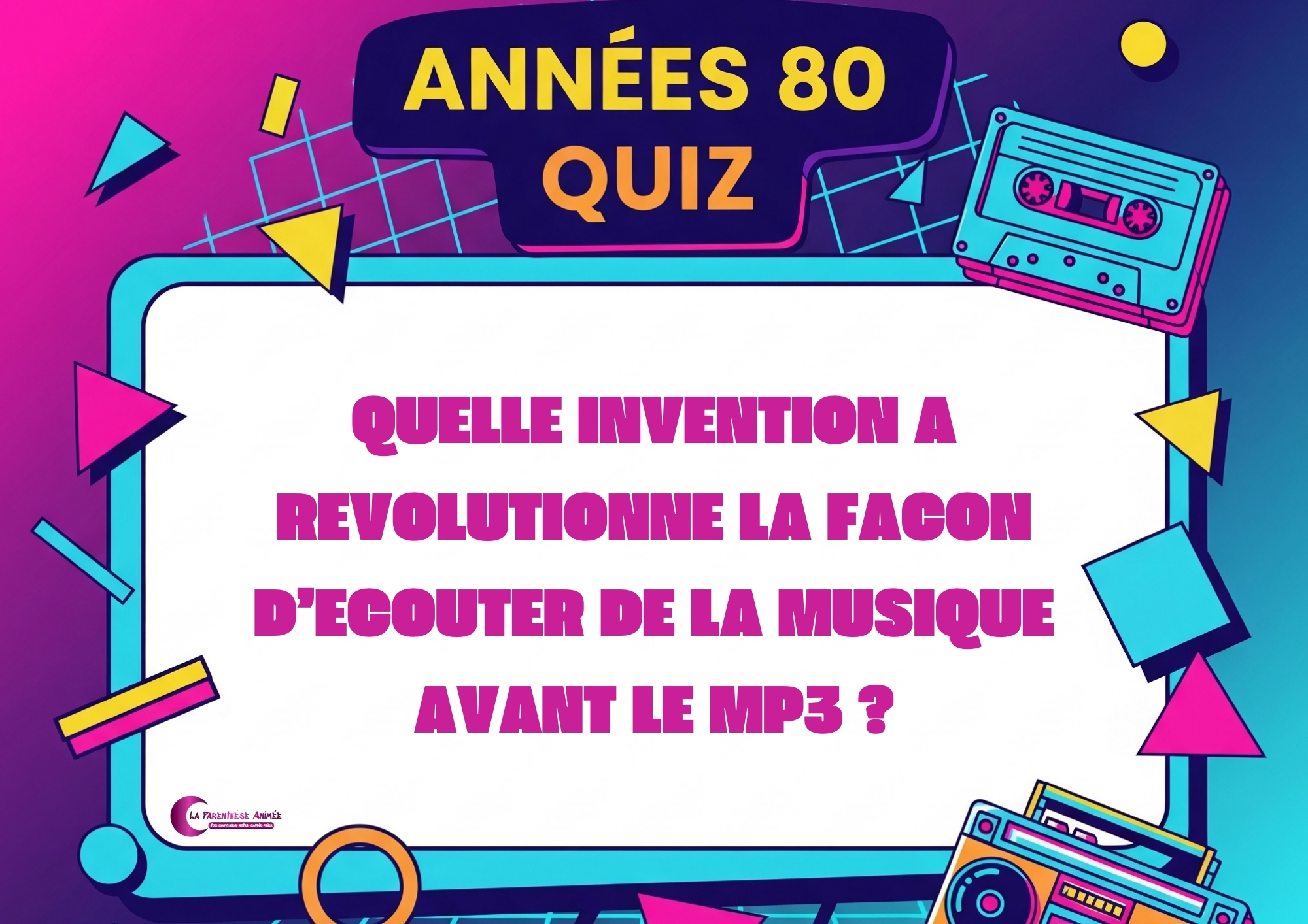 Quiz années 80