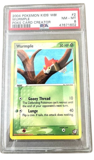 PSA 8 Wurmple POKEMON KIDS' WB! 2/5 Poke Card Creator EN