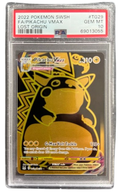Pokemon PSA 10 Pikachu VMAX TG29/TG30 Lost Origin EN