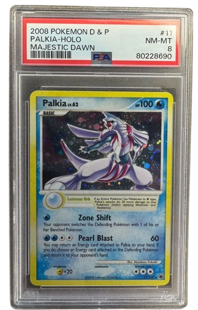 Pokemon PSA 8 Palkia Holo 8/100 Majestic Dawn - English 2008