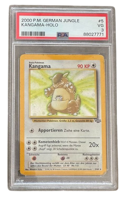Pokemon PSA 3 Kangama 5/64 Holo Jungle Deutsch 2000