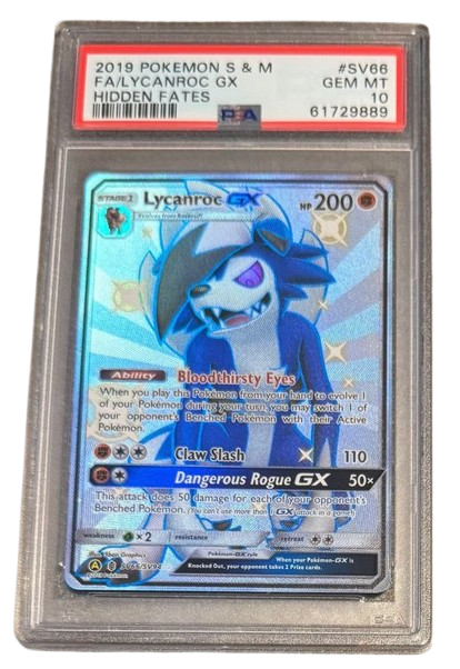 PSA 10 Lycanroc GX SV66 / SV94 - Pokemon - Hidden Fates S&M
