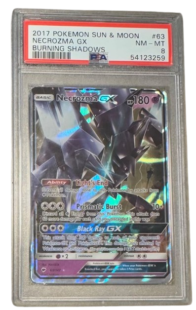 Pokemon PSA 8 Necrozma GX 63/147 | Burning Shadows | EN