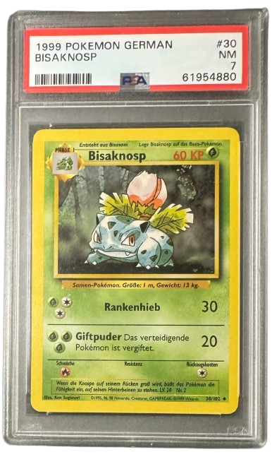 Pokemon PSA 7 Bisaknosp 30/102 - German - Deutsch - 1999