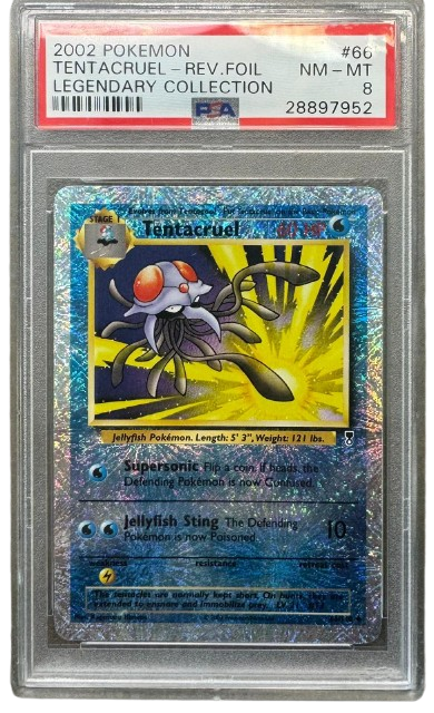 Pokemon PSA 8 Tentacruel Rev.Holo Legendary Collection 66/110