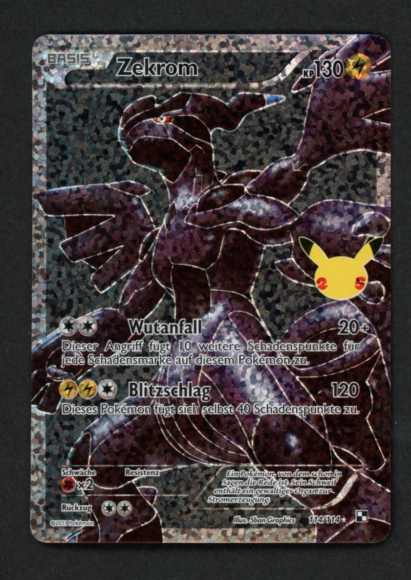  Pokemon Zekrom 114/114 (CEL BLW 114)