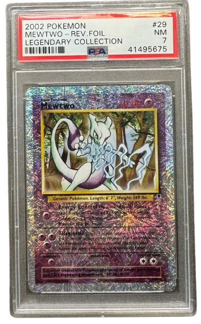 Pokemon PSA 7 Mewtwo Rev. Holo 29/110 Legendary Collection