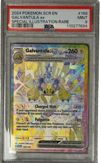 Pokemon PSA 9 Galvantula ex SIR 168/142 | SCR