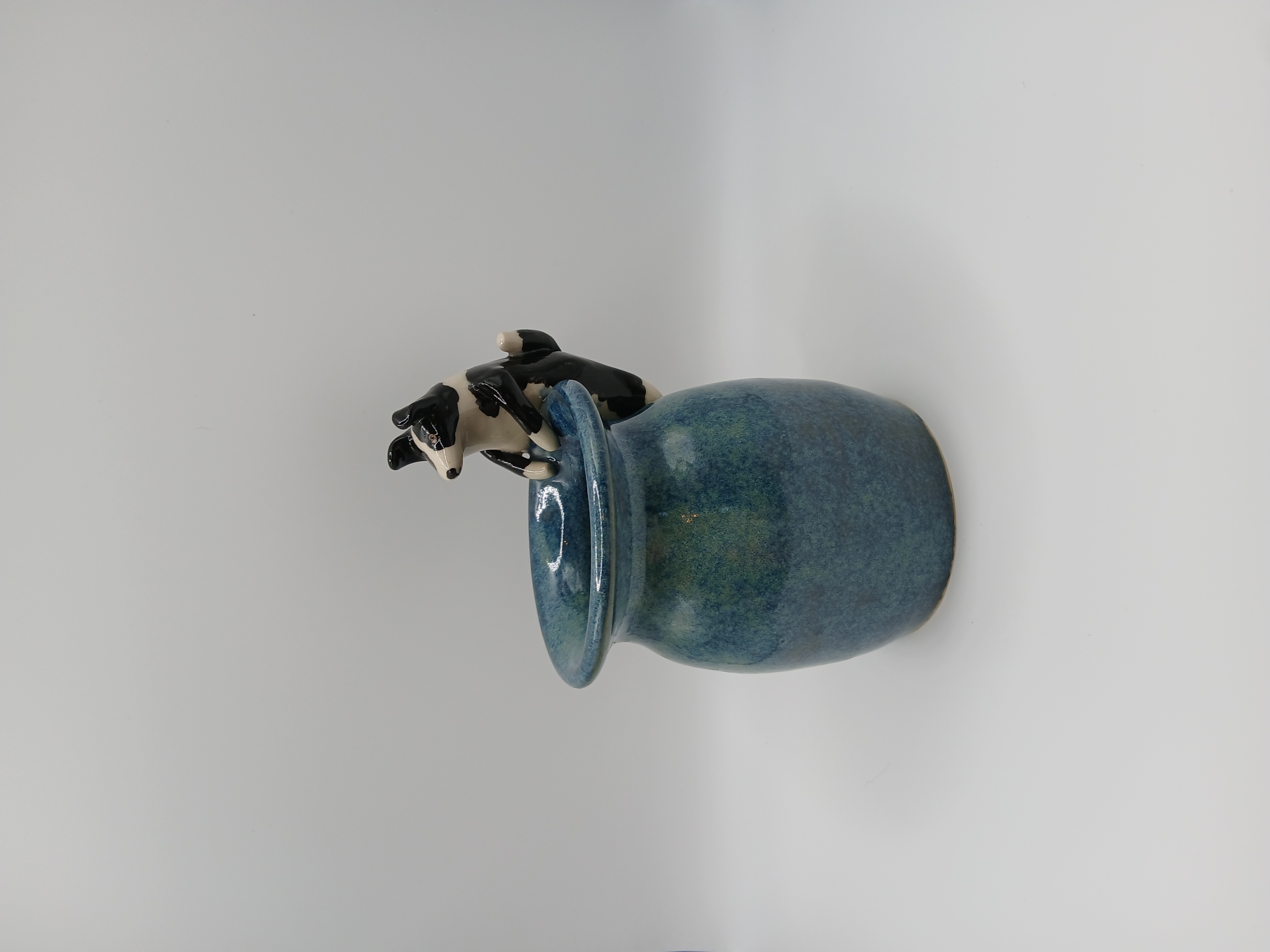 Nosey dog bud vase