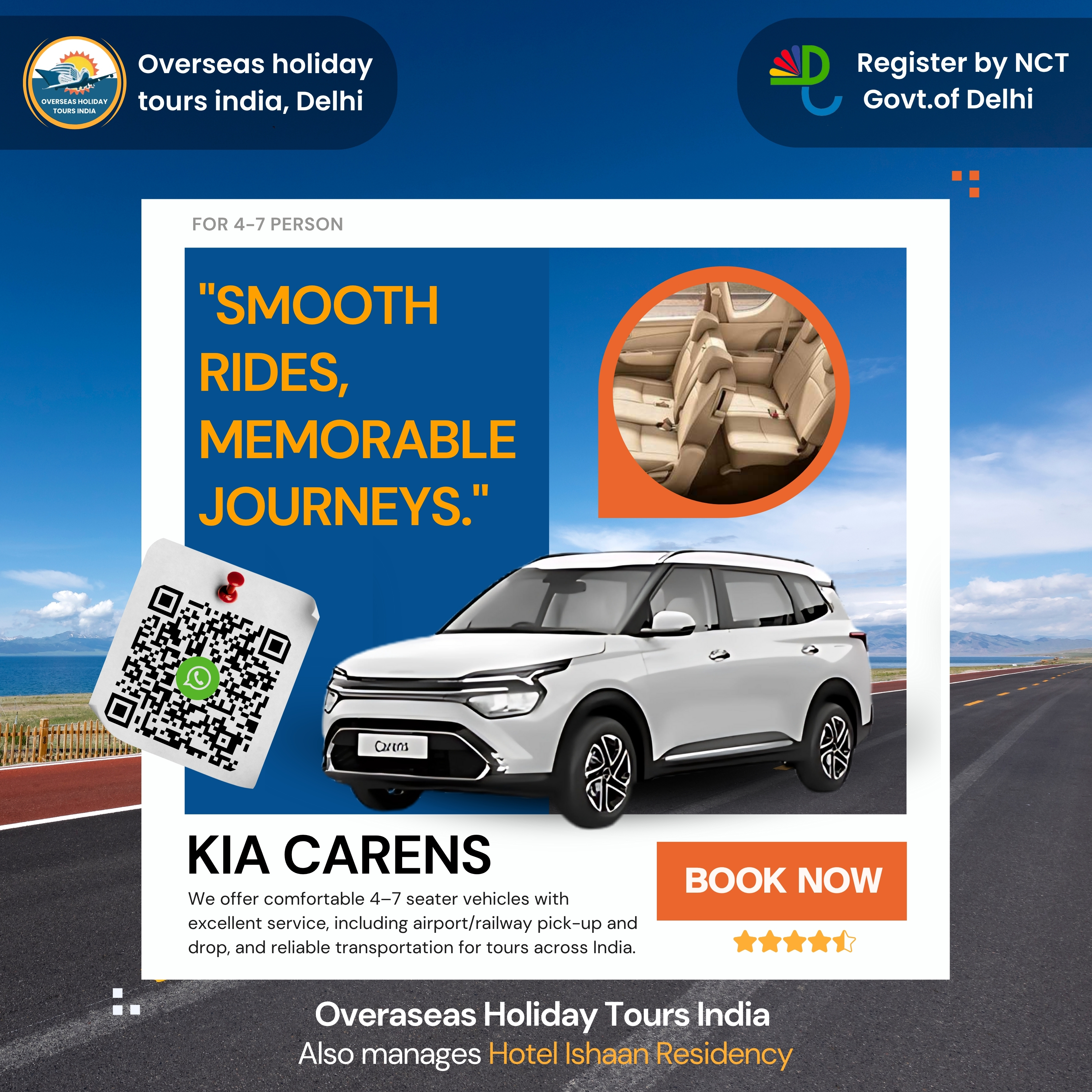 Kia Carens Car Rental — Stylish & Spacious Travel
