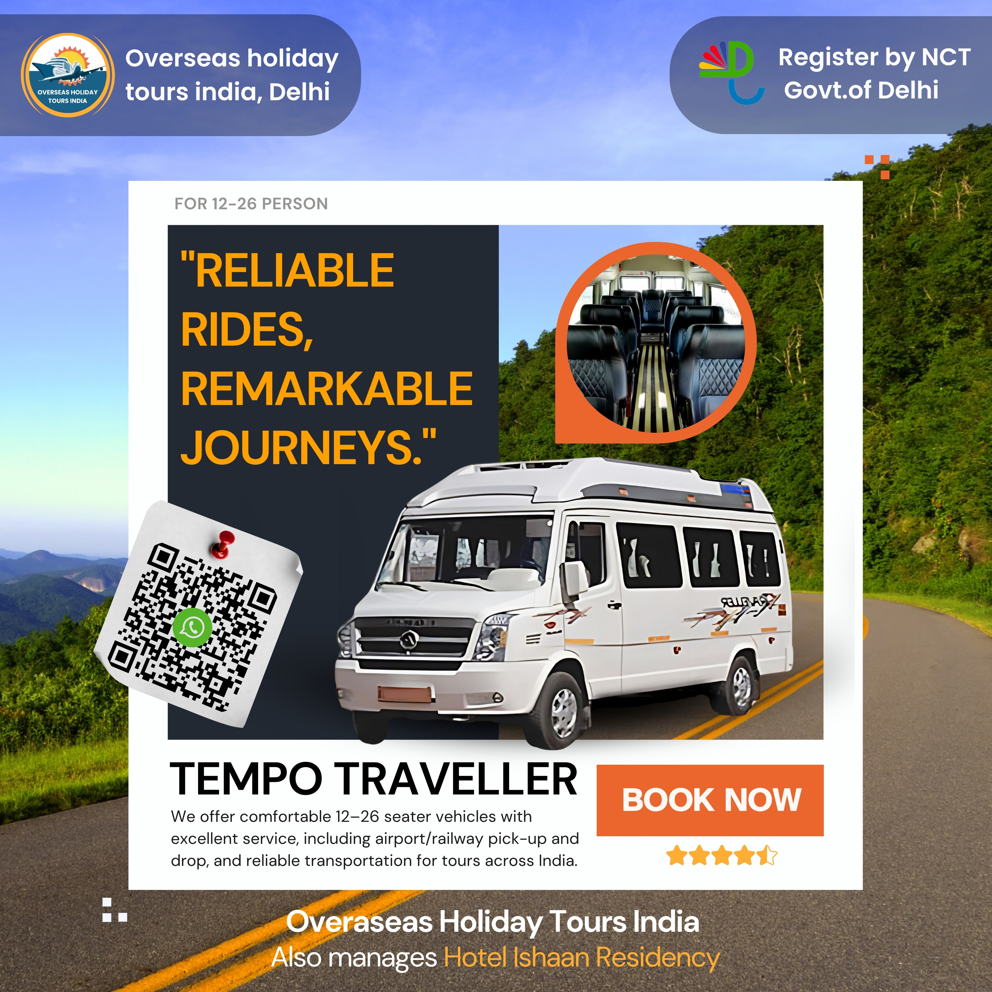 Tempo Traveller Rental — Comfortable & Spacious Group Travel