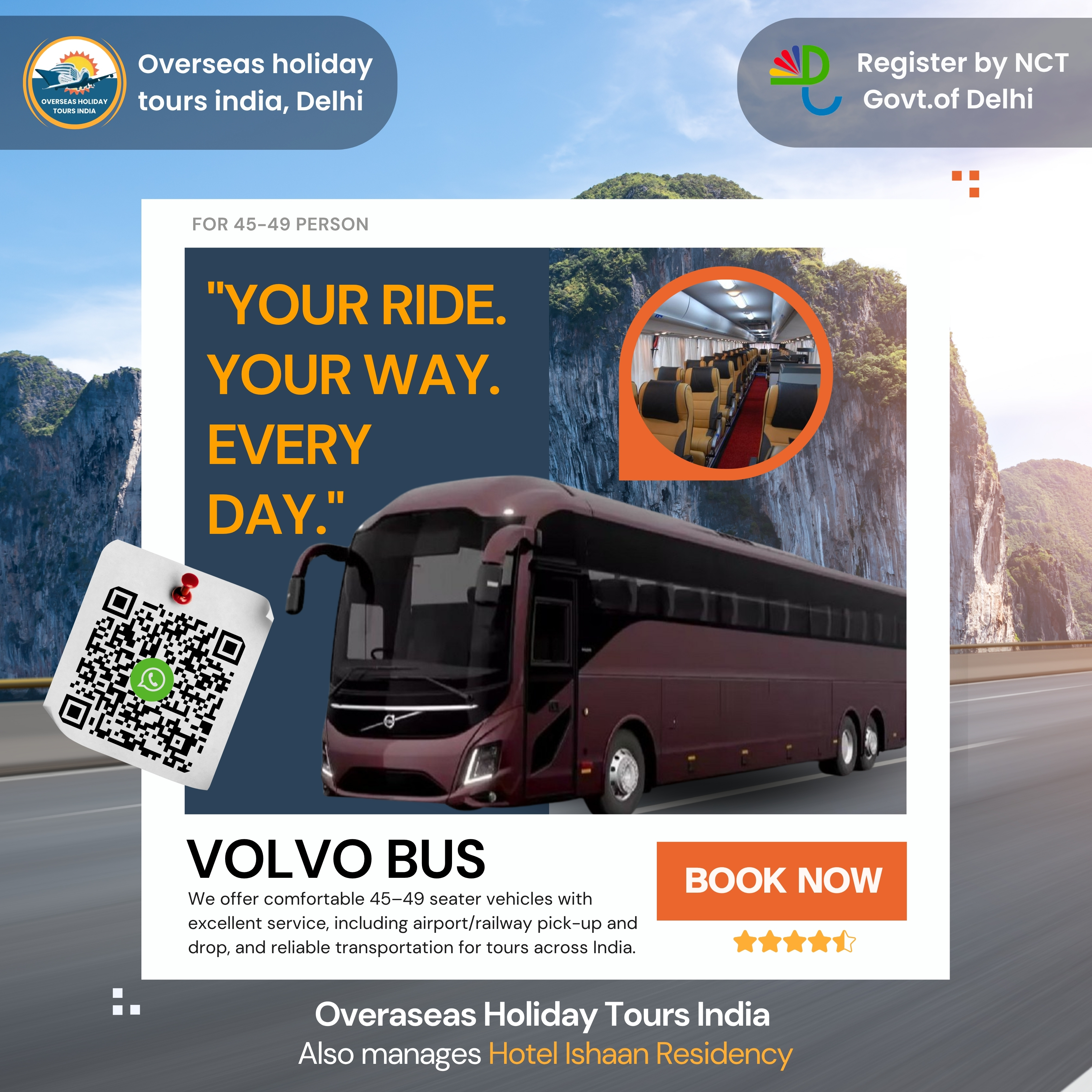 Volvo Bus Rental — Luxury & Comfortable Group Travel
