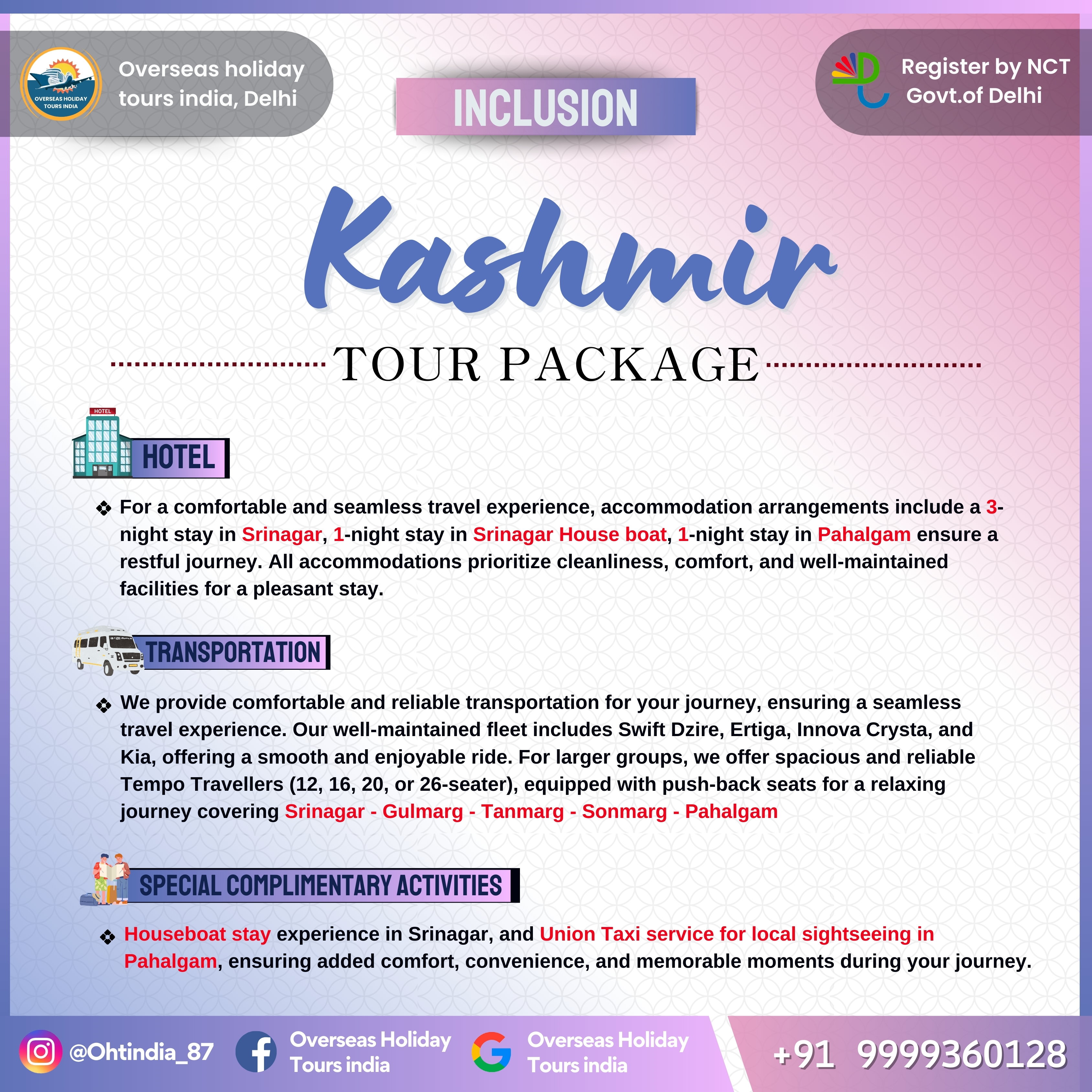 Explore Kashmir Tour Package