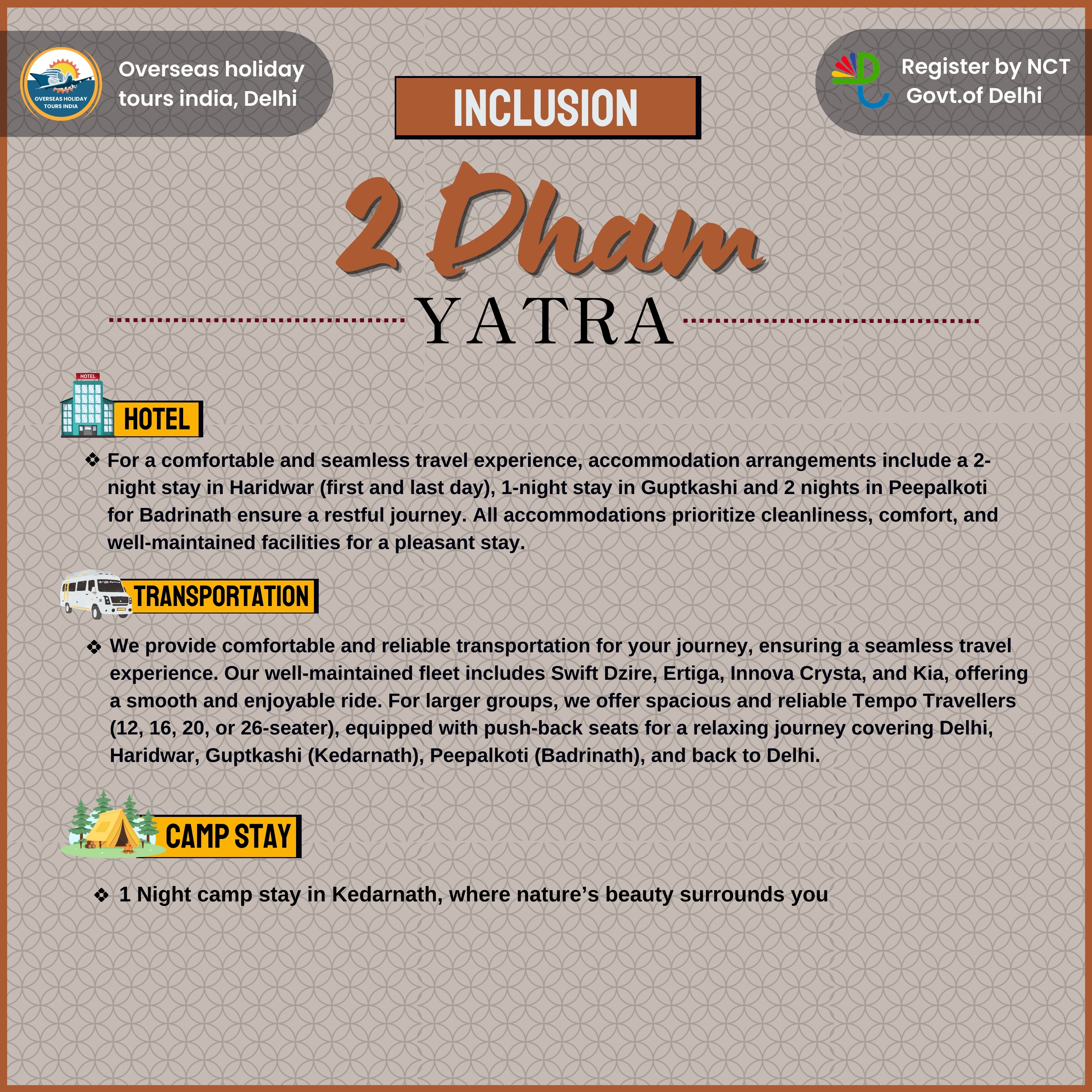 2 Dham Yatra Tour Package
