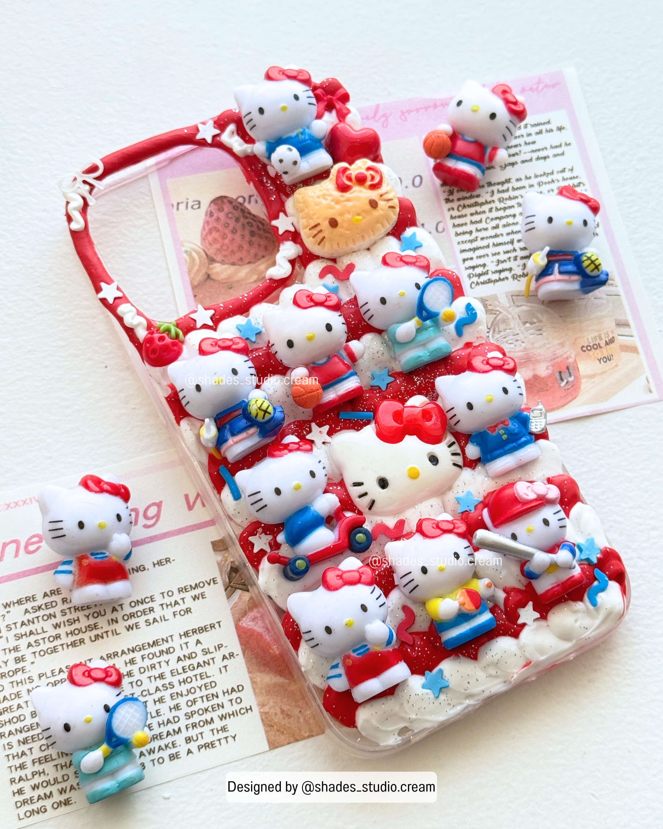 Hello Kitty Red decoden phone case for any phone model