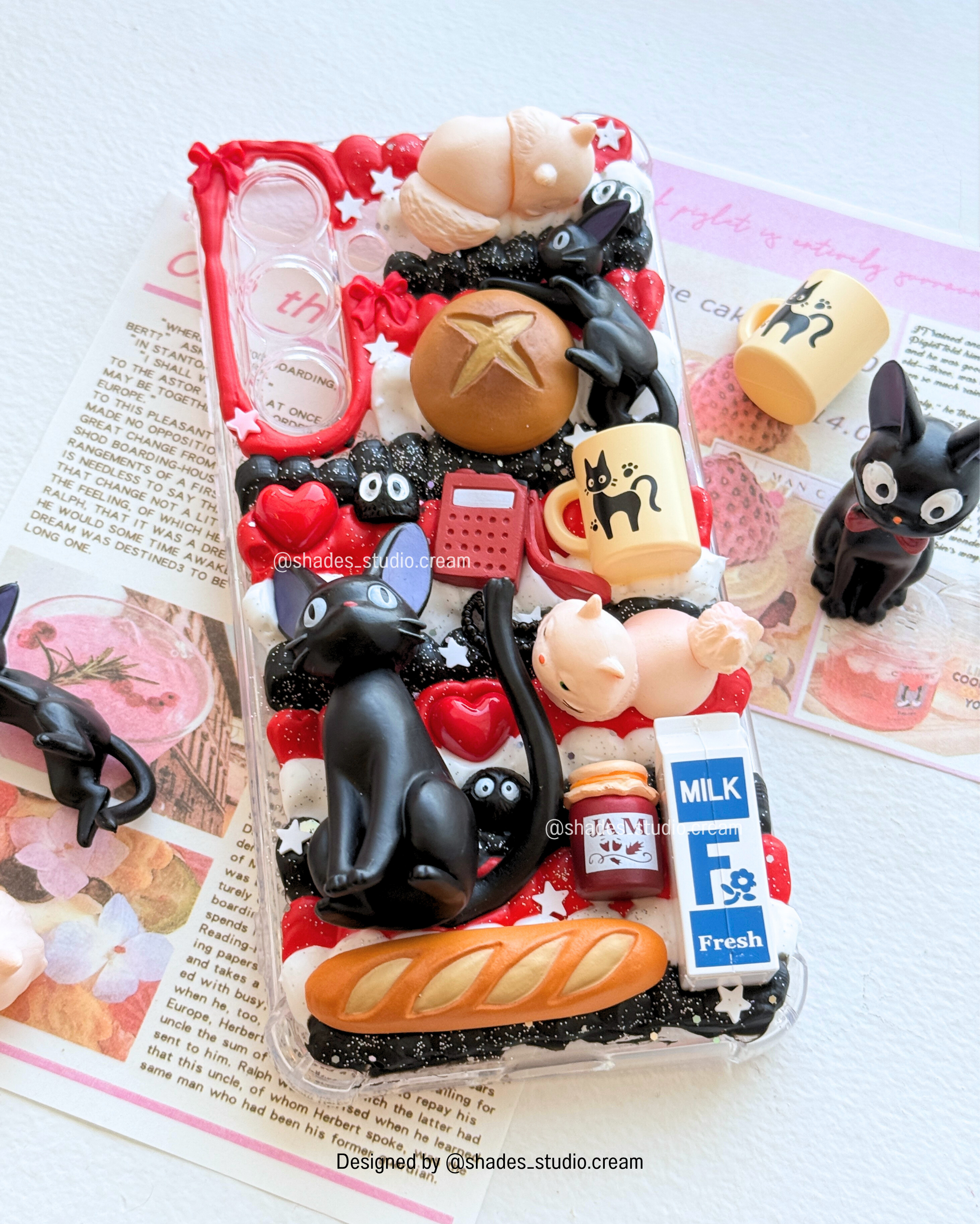 Studio ghibli jiji cat decoden phone case for any phone model
