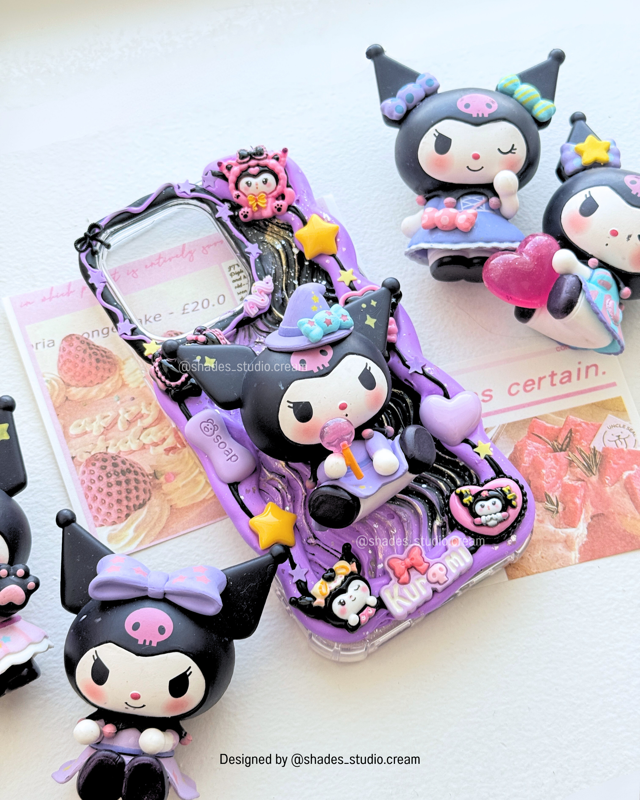 Kuromi purple decoden phone case for any phone model
