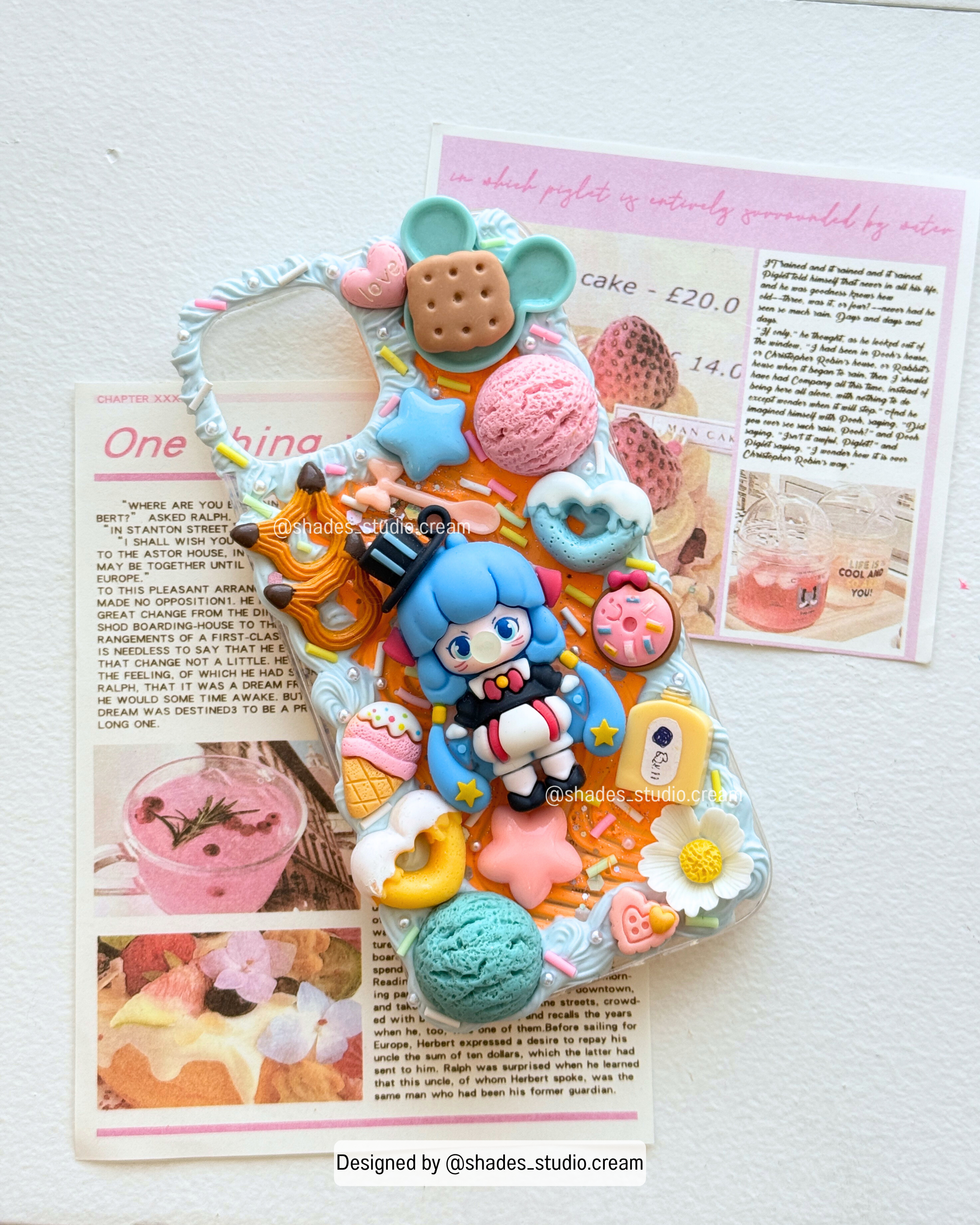 Hatsune miku decoden phone case for any phone model!