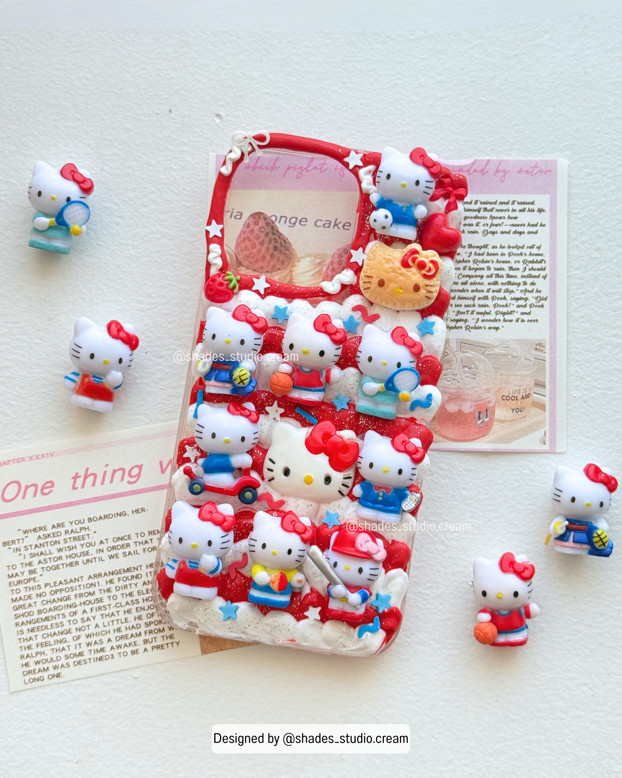 Hello Kitty Red decoden phone case for any phone model