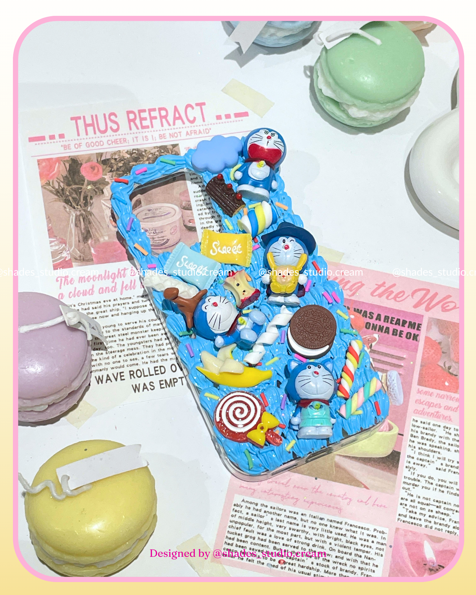 Doraemon decoden phone case for iPhone 14 Pro